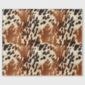 Western Brown Cowhide Geschenkpapier (Flach)