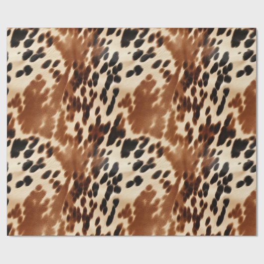 Western Brown Cowhide Geschenkpapier (Flach)