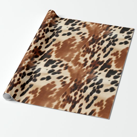 Western Brown Cowhide Geschenkpapier (Ungerollt)