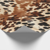 Western Brown Cowhide Geschenkpapier (Ecke)