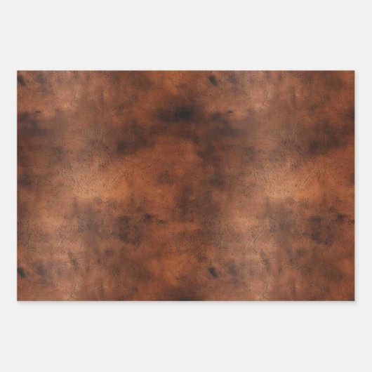 Western Brown Cowhide Geschenkpapier Set (Vorderseite 3)