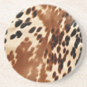 Western Brown Cowhide Getränkeuntersetzer (Vorne)