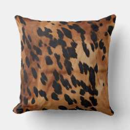 Western Brown Cowhide Kissen