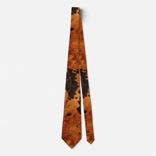 Western Brown Cowhide Krawatte (Vorderseite)