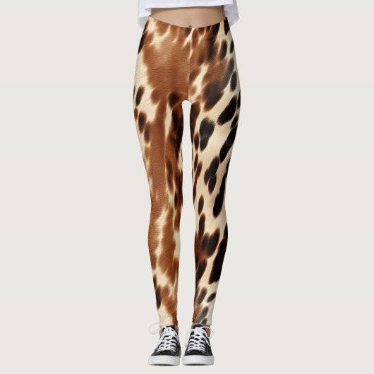 Western Brown Cowhide Leggings (Vorderseite)