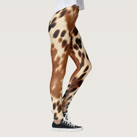 Western Brown Cowhide Leggings (Rechts)