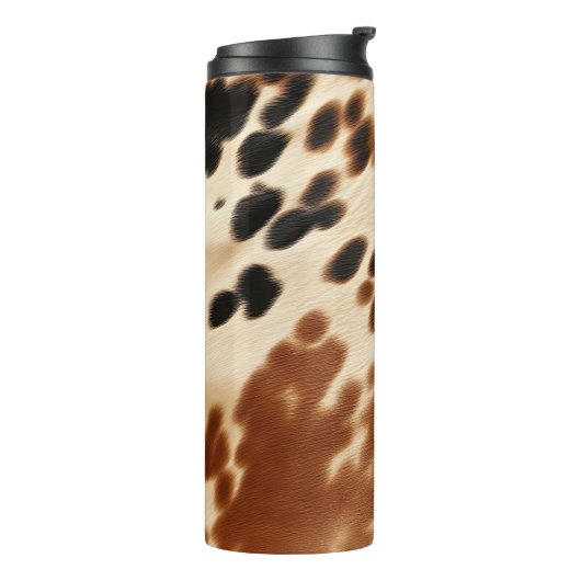 Western Brown Cowhide Thermosbecher (Nach links gedreht)