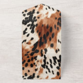 Western Brown Cream Animal Cowhid All In One Einladung (Außenbereich)