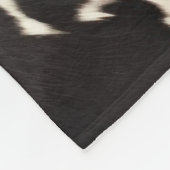 Western Brown Cream Animal Cowhid Fleecedecke (Ecke)