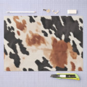 Western Brown Cream Animal Cowhid Seidenpapier (Handwerk)