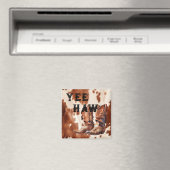 Western Brown Cream Cowboy Cowhide Stiefel Magnet (In Situ (Geschirrspüler))