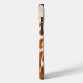 Western Brown Cream Cowhide Case-Mate iPhone Hülle (Rückseite / Links)
