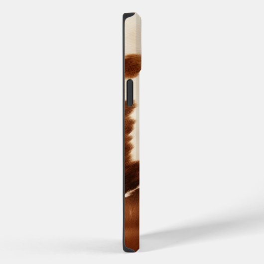 Western Brown Cream Cowhide Case-Mate iPhone Hülle (Rückseite / Rechts)