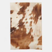 Western Brown Cream Cowhide Geschirrtuch (Vertikal)