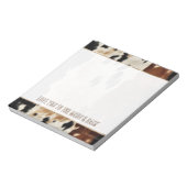 Western Brown Cream Cowhide Notizblock (Rotiert)