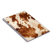 Western Brown Cream Cowhide Notizblock (Rechte Seite)