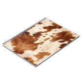 Western Brown Cream Cowhide Notizblock (Linke Seite)