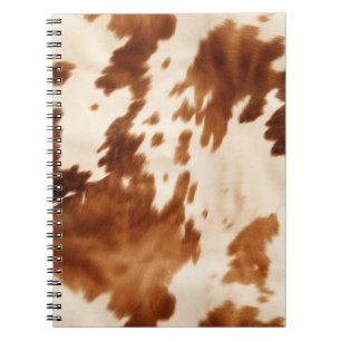 Western Brown Cream Cowhide Notizblock