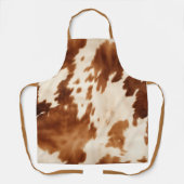 Western Brown Cream Cowhide Schürze (Vorderseite)