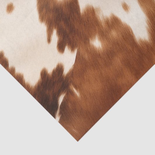 Western Brown Cream Cowhide Seidenpapier (Detail)