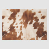 Western Brown Cream Cowhide Seidenpapier (Vorderseite)