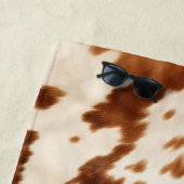 Western Brown Cream Cowhide Strandtuch (Beispiel)