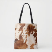 Western Brown Cream Cowhide Tasche (Vorderseite)