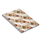 Western Brown Cream Southwest Floral Notizblock (Rechte Seite)