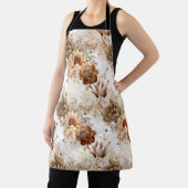 Western Brown Cream Southwest Floral Schürze (InSitu)