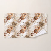 Western Brown Cream Südwest Floral Badhandtuch Set (Handtuch)