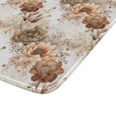 Western Brown Cream Südwest Floral Schneidebrett (Ecke)