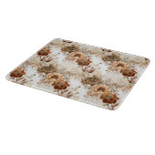 Western Brown Cream Südwest Floral Schneidebrett (Ecke)