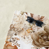 Western Brown Cream Südwest Floral Strandtuch (Beispiel)