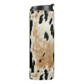 Western Brown Creme Cowhide Tier Thermosbecher (Nach links gedreht)