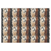 Western Brown Creme Cowhide Tier Tischdecke (Vorderseite (Horizontal))