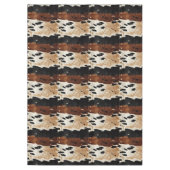 Western Brown Creme Cowhide Tier Tischdecke (Vorderseite)