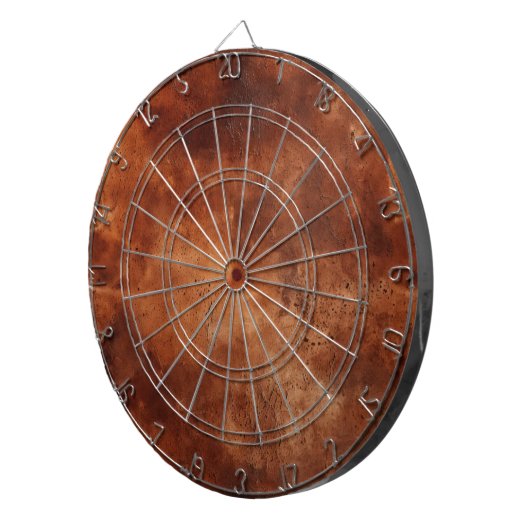 Western Brown Faux Cowhide Dartscheibe (Vorderseite rechts)