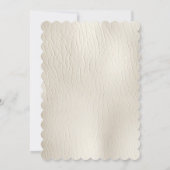 Western Brown Floral Creme Cowgirl Einladung (Rückseite)