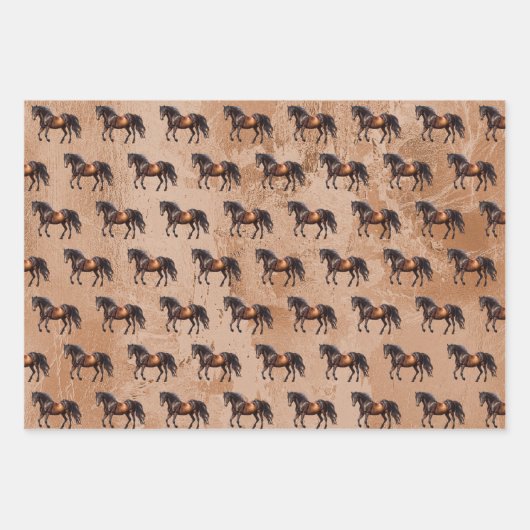 Western Brown Geschenkpapier Set (Vorderseite 2)