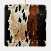 Western Brown Horse Cowboy Cowgirl Keramikornament (Rückseite)