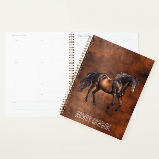 Western Brown Horse Cowboy Cowgirl Planer (Anzeige)