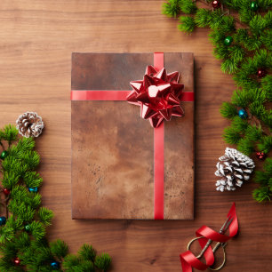 Western Brown Howdy Cowboy Brown Geschenkpapier