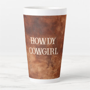 Western Brown Howdy Cowboy Brown Milchtasse
