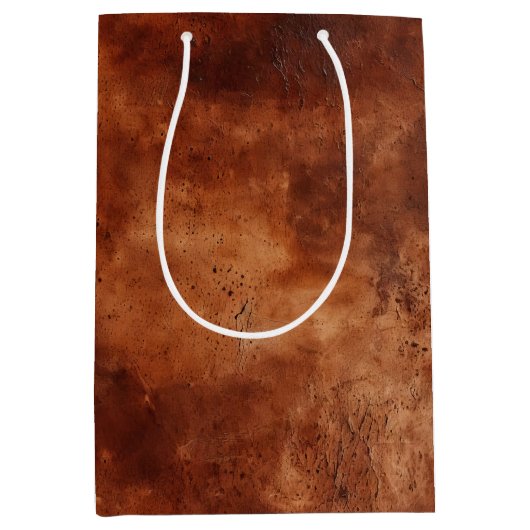 Western Brown Howdy Cowboy Brown Mittlere Geschenktüte (Vorderseite)