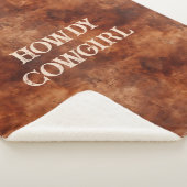 Western Brown Howdy Cowboy Brown Sherpadecke (3/4)