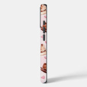 Western Brown Pink Cowgirl Hats Hearts Case-Mate iPhone Hülle (Rückseite / Links)