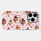 Western Brown Pink Cowgirl Hats Hearts Case-Mate iPhone Hülle (Rückseite (Horizontal))