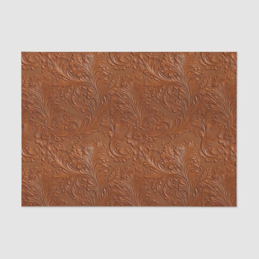 Western Brown Tan Bohemisch Art Seidenpapier (Vorderseite)