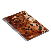 Western Brown White Black Animal Cowhid Notizblock (Rechte Seite)