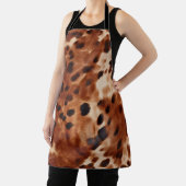 Western Brown White Black Animal Cowhid Schürze (InSitu)